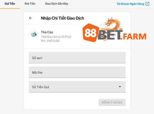 Chi tiết cách nạp tiền qua thẻ cào tại 188bet